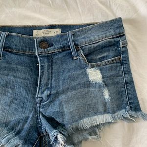 Abercrombie & Fitch Distressed Denim Shorts